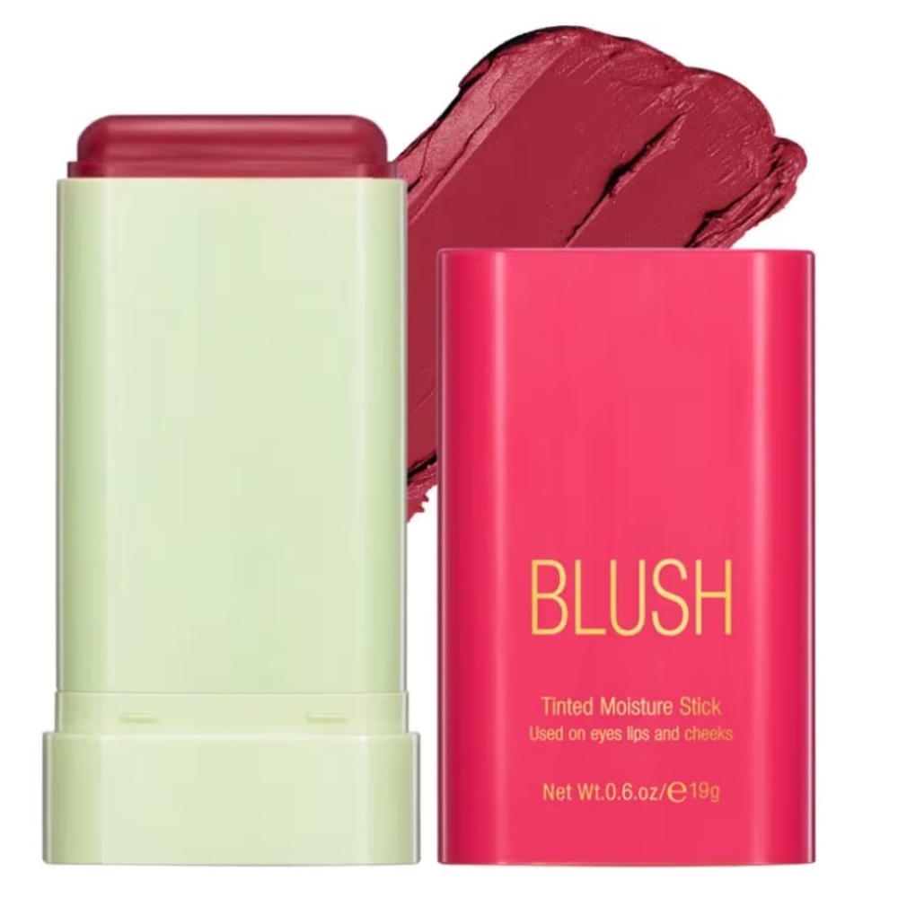 On The Glow Blush Stick Solid Moisturizer Stick for Eyes Lips Cheek (hot red) - Picture 1 of 5